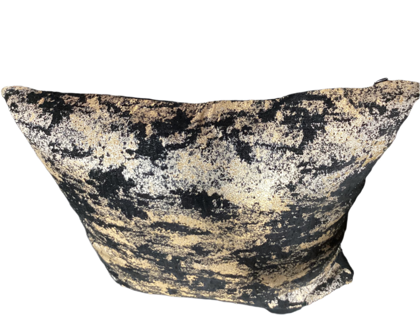 Black & gold 24”x24” pillow