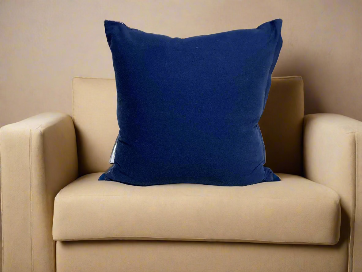 Blue & Wheat Pillow