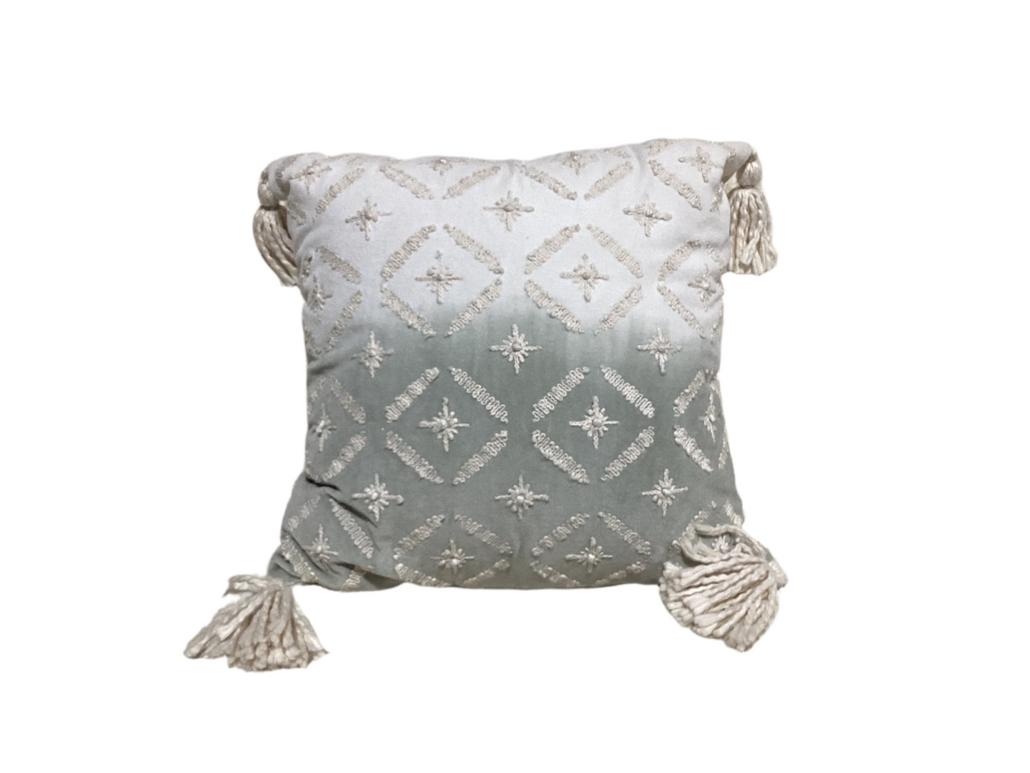 Green & Cream Decorative Pillow