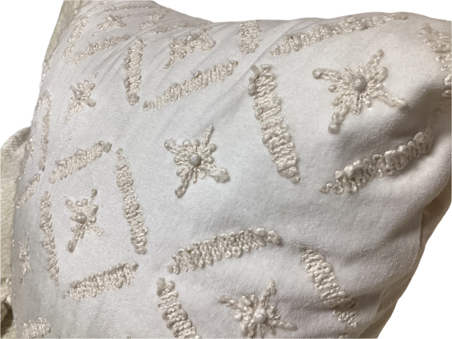 Green & Cream Decorative Pillow