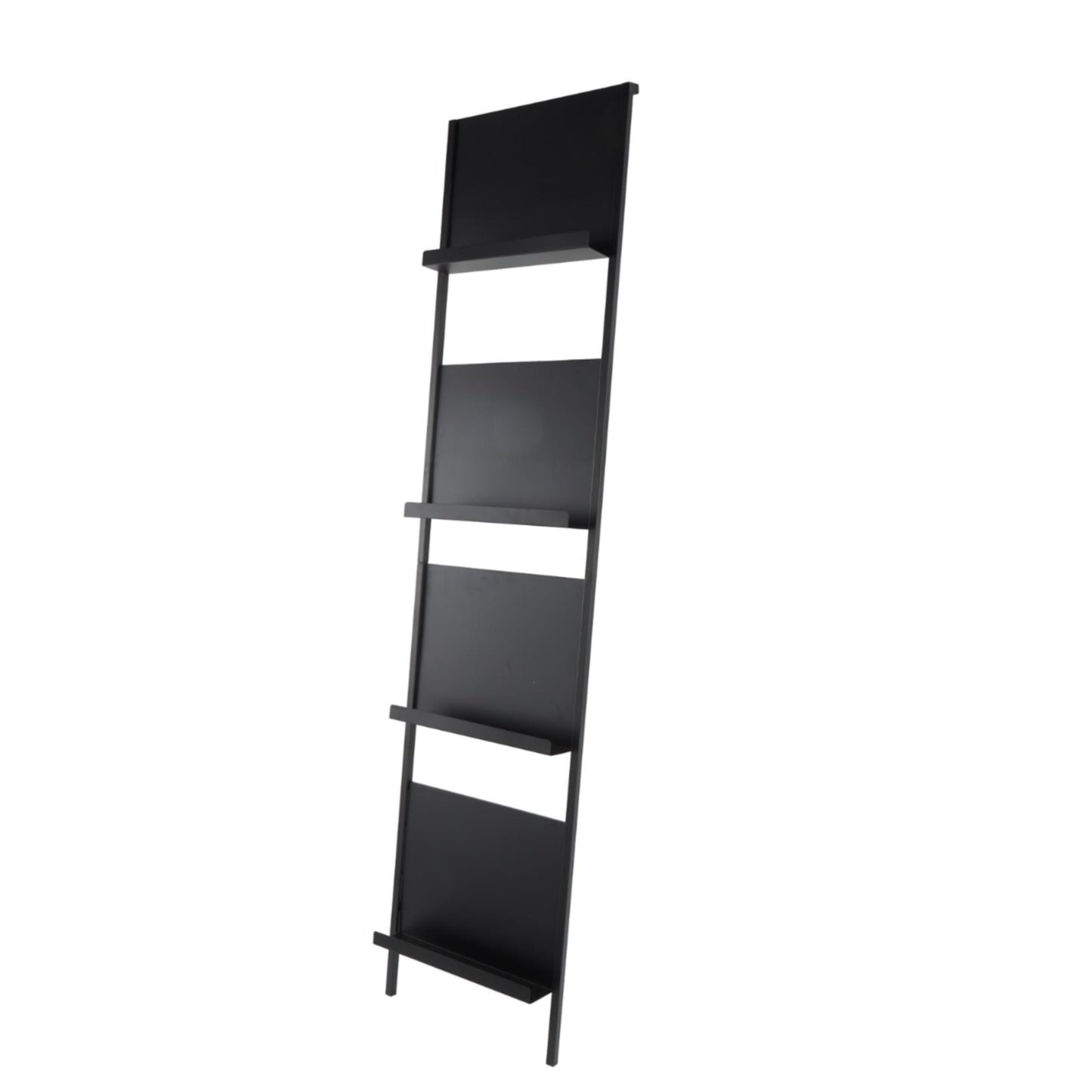 Black Metal Tall 4 Slot Magazine Rack Holder