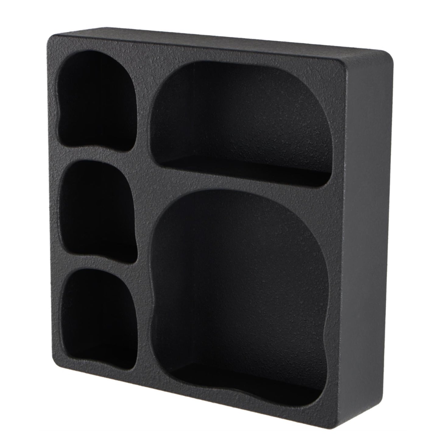 Black Wood 5 Shelf Wall Shelf