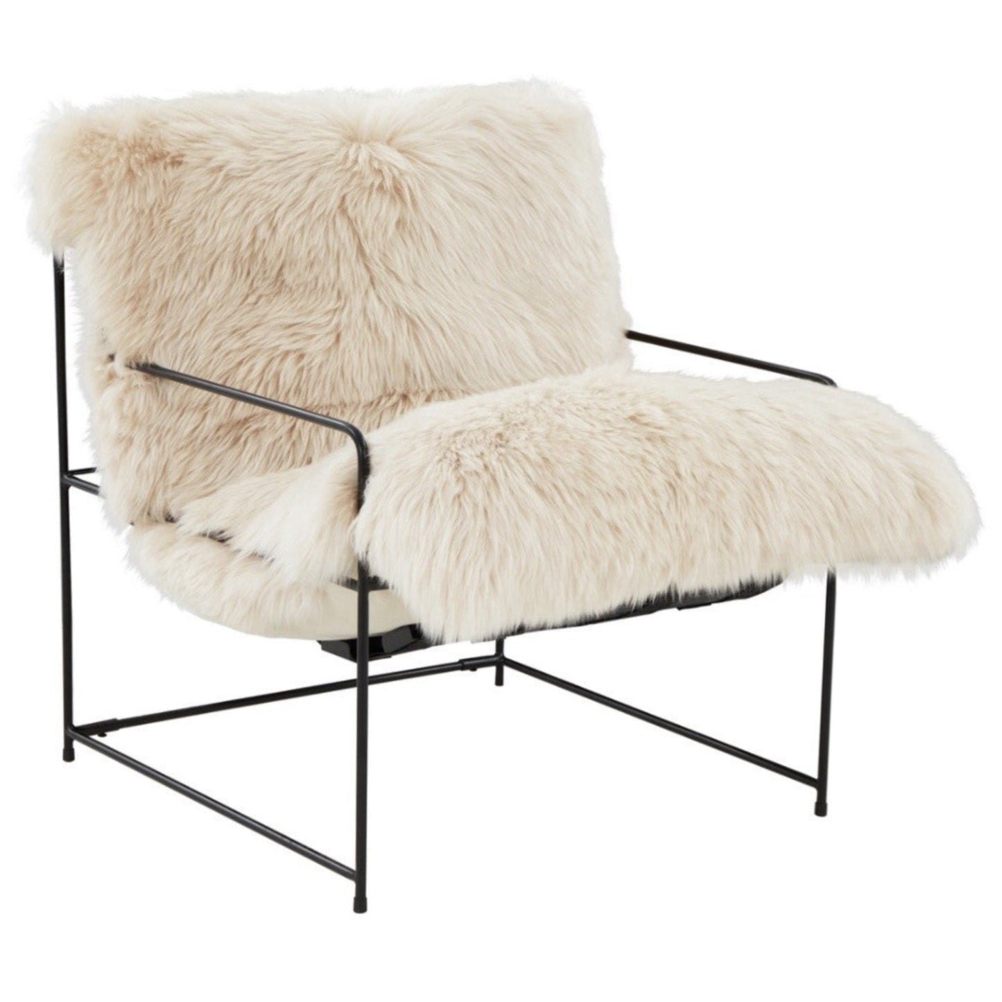 Kimi Natural Genuine Sheepskin Chair