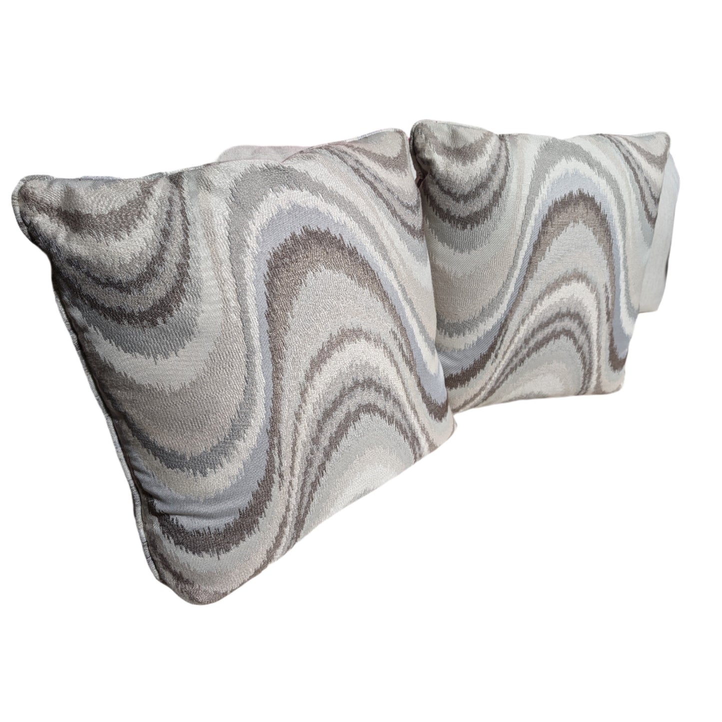 Large Wavey Swirl Pillows (Set of 2)-OPEN BOX