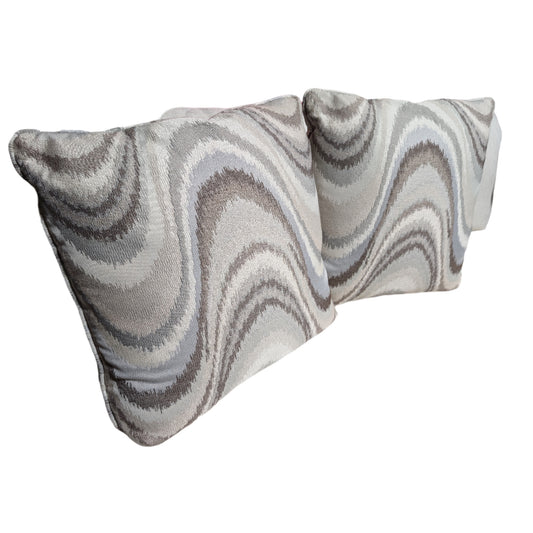 Large Wavey Swirl Pillows (Set of 2)-OPEN BOX