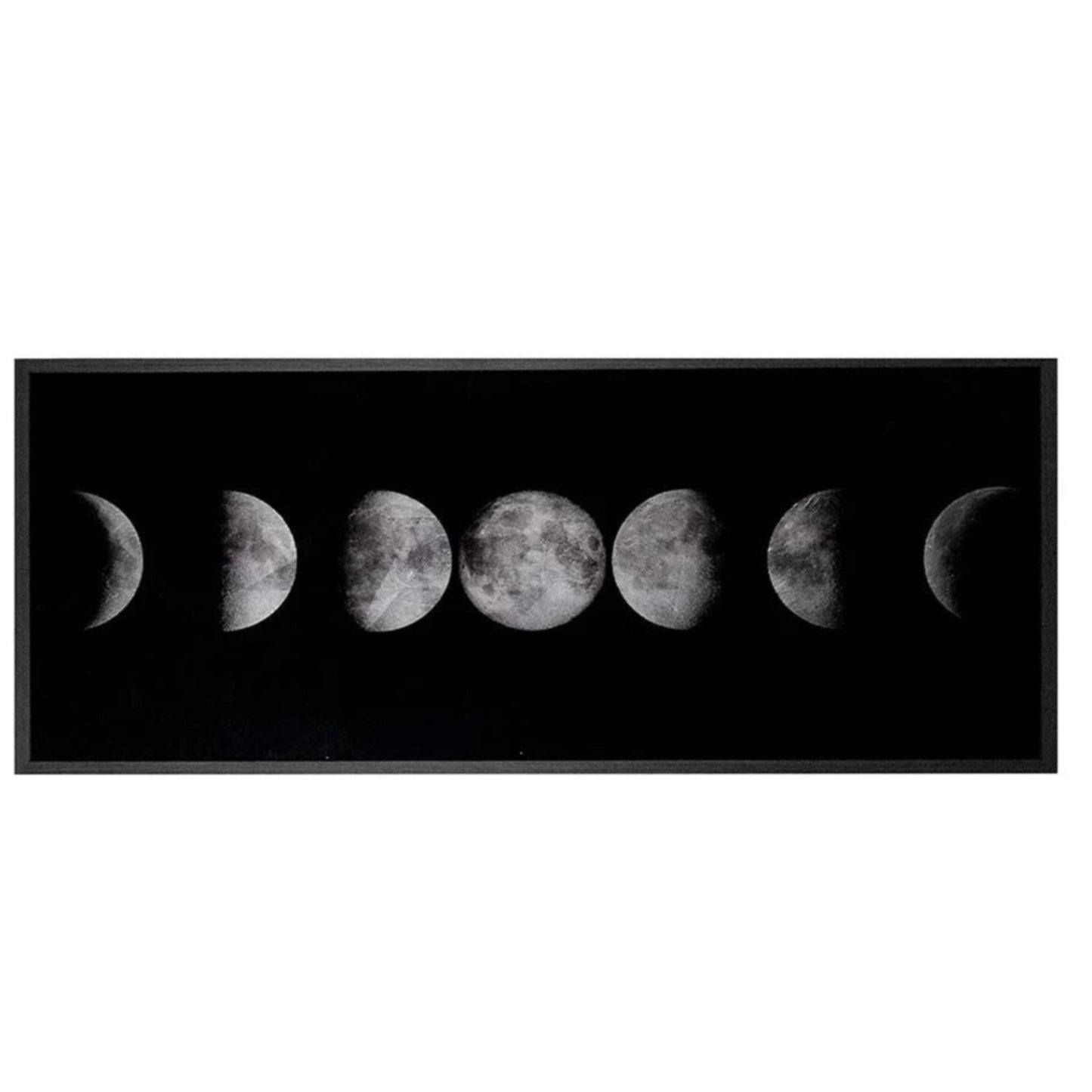 Moon Phases - 72" X 30" - Charcoal Frame