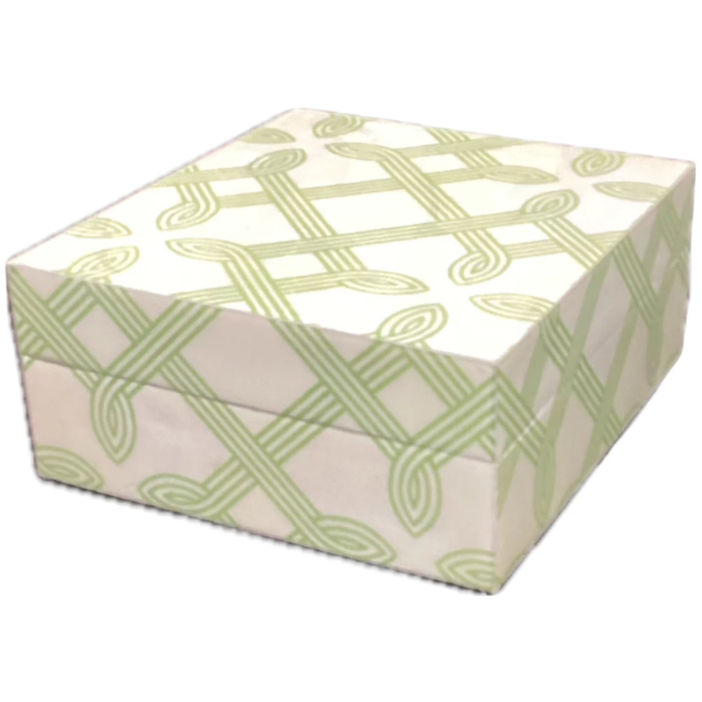 Green & White Vanity Box