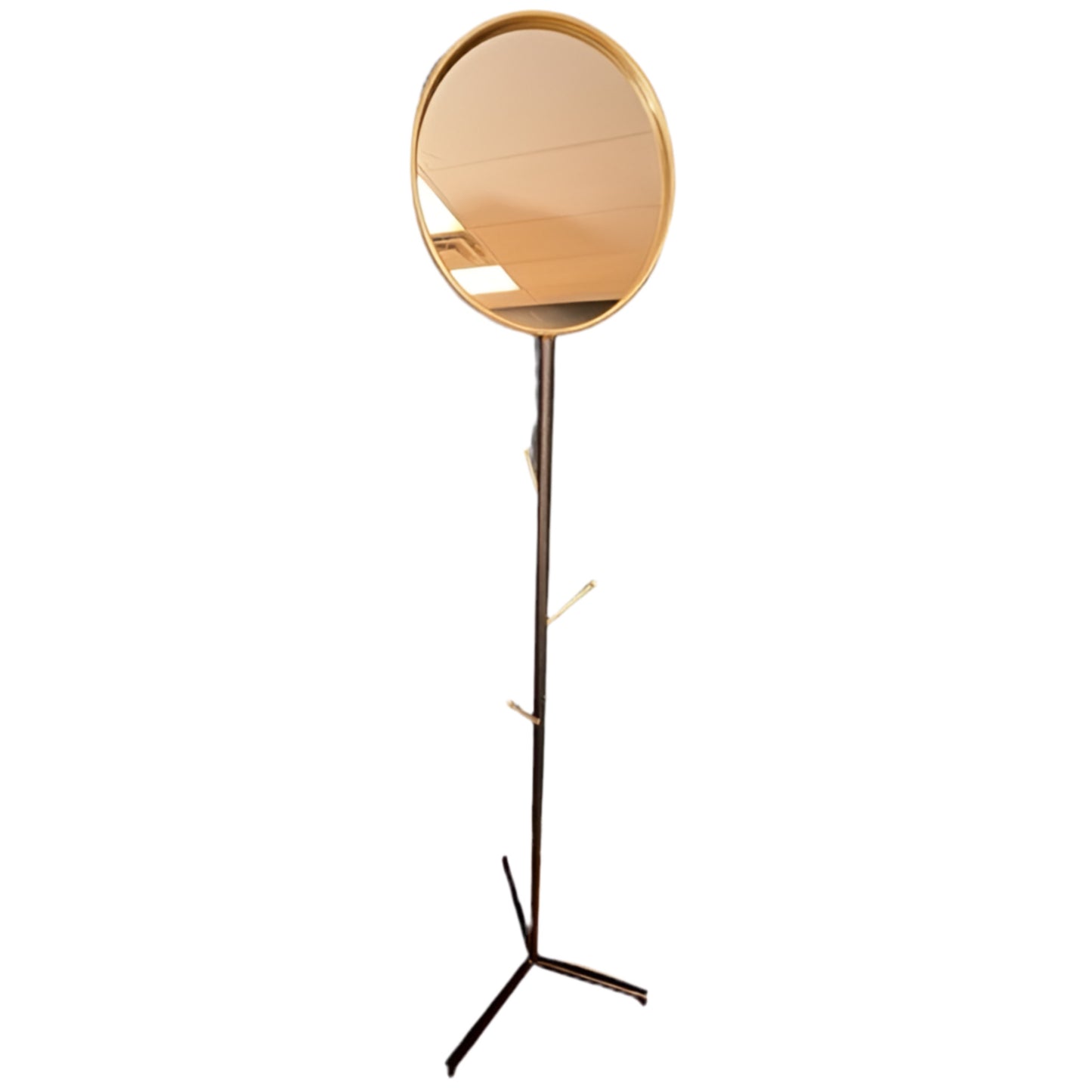 Metal Coat Rack w/ Mirror