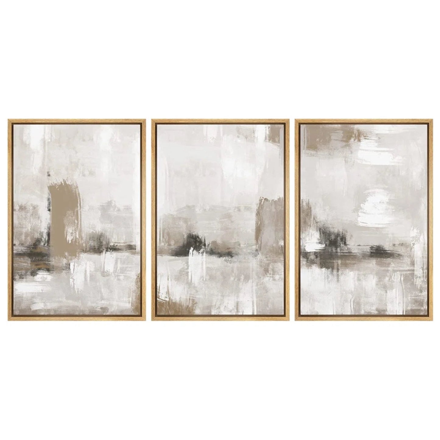 Collage Abstract Wall Art - Set of 3