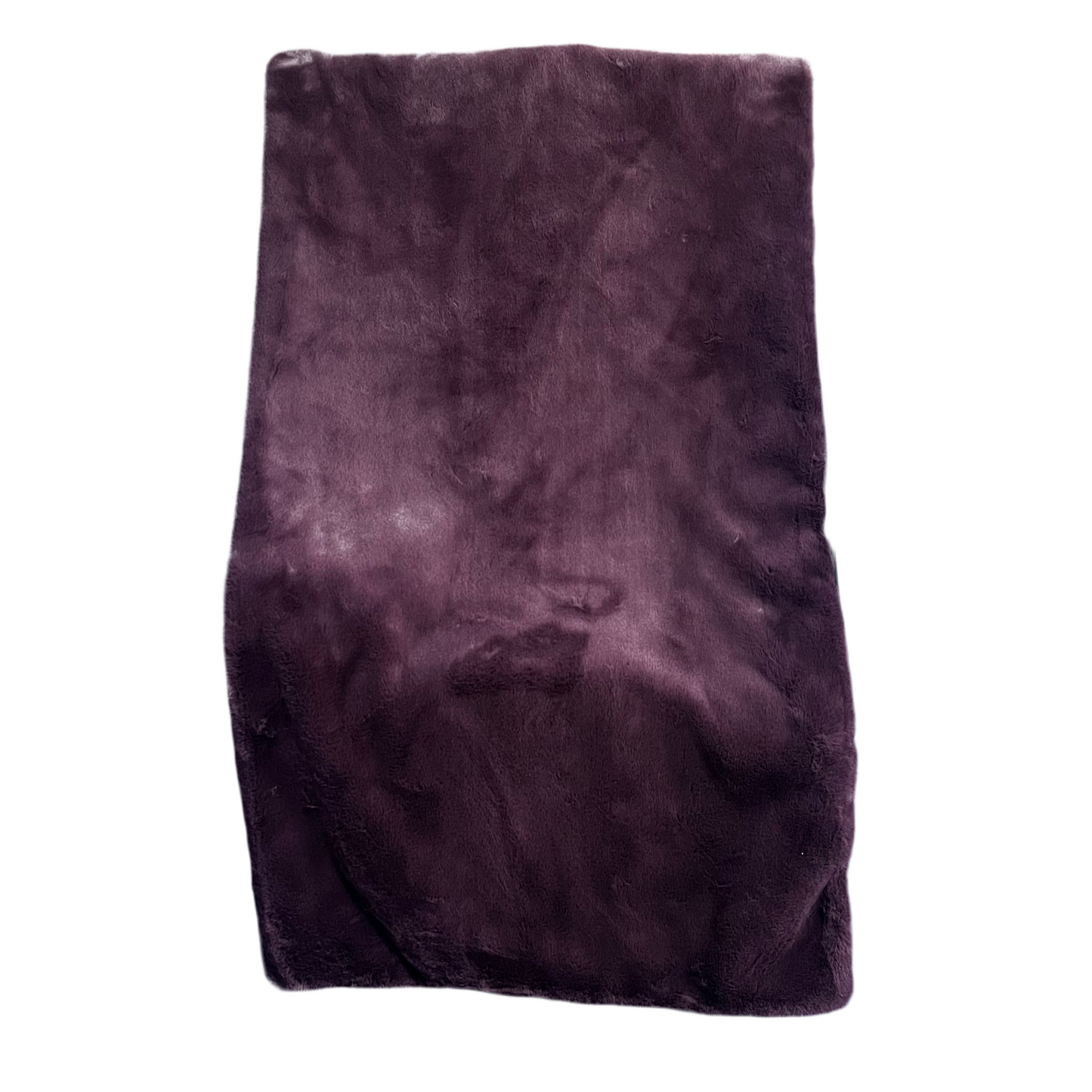 Plum Faux Fur Throw