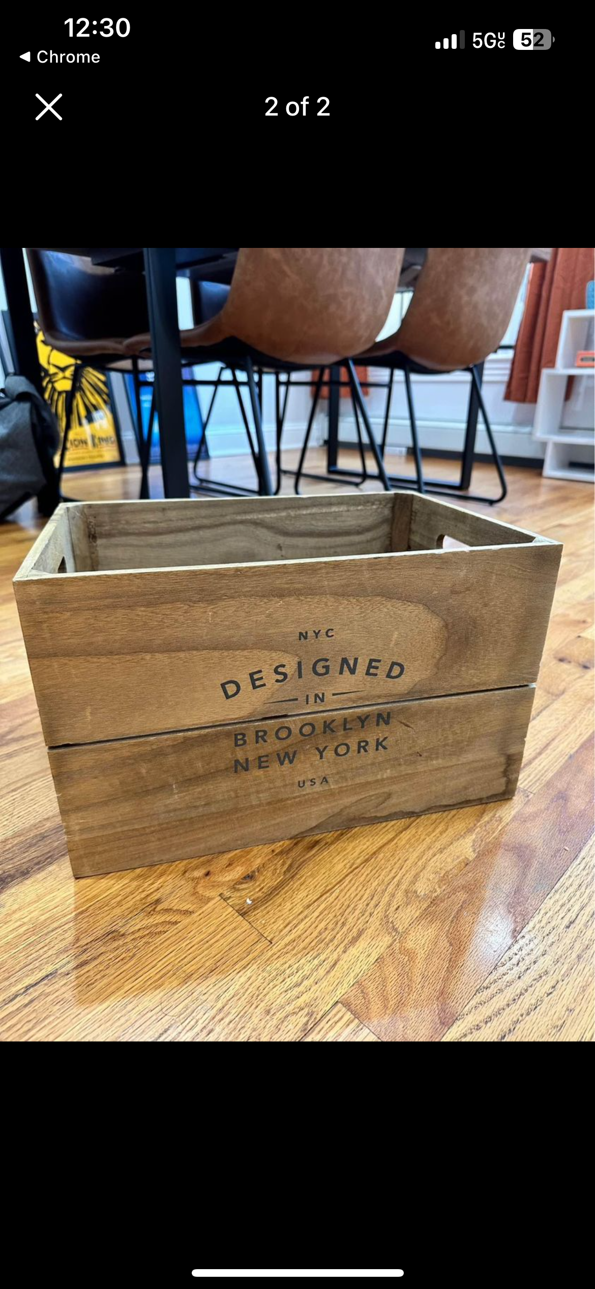 Rustic Wooden Basket
