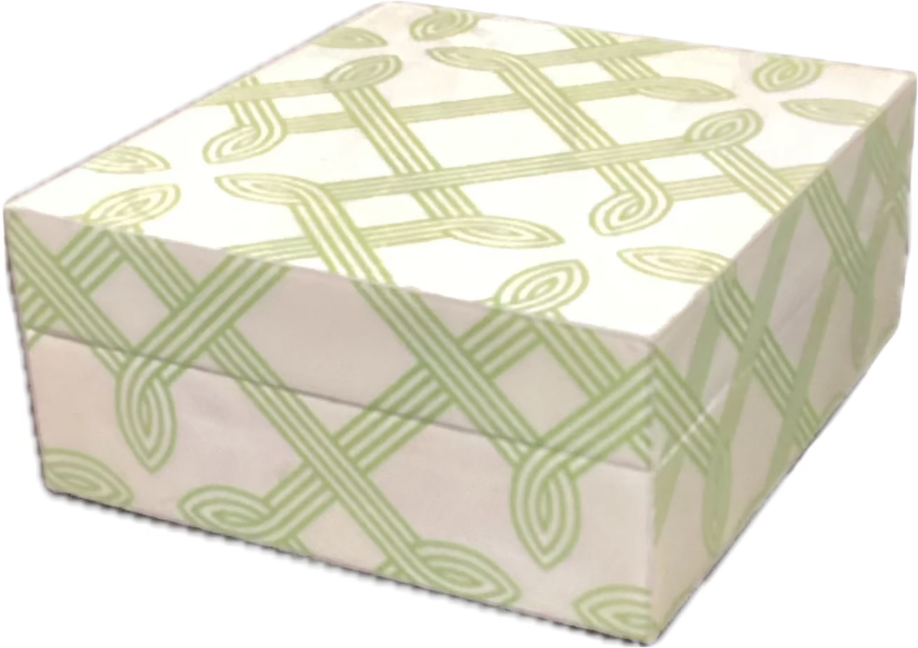 Green & White Vanity Box