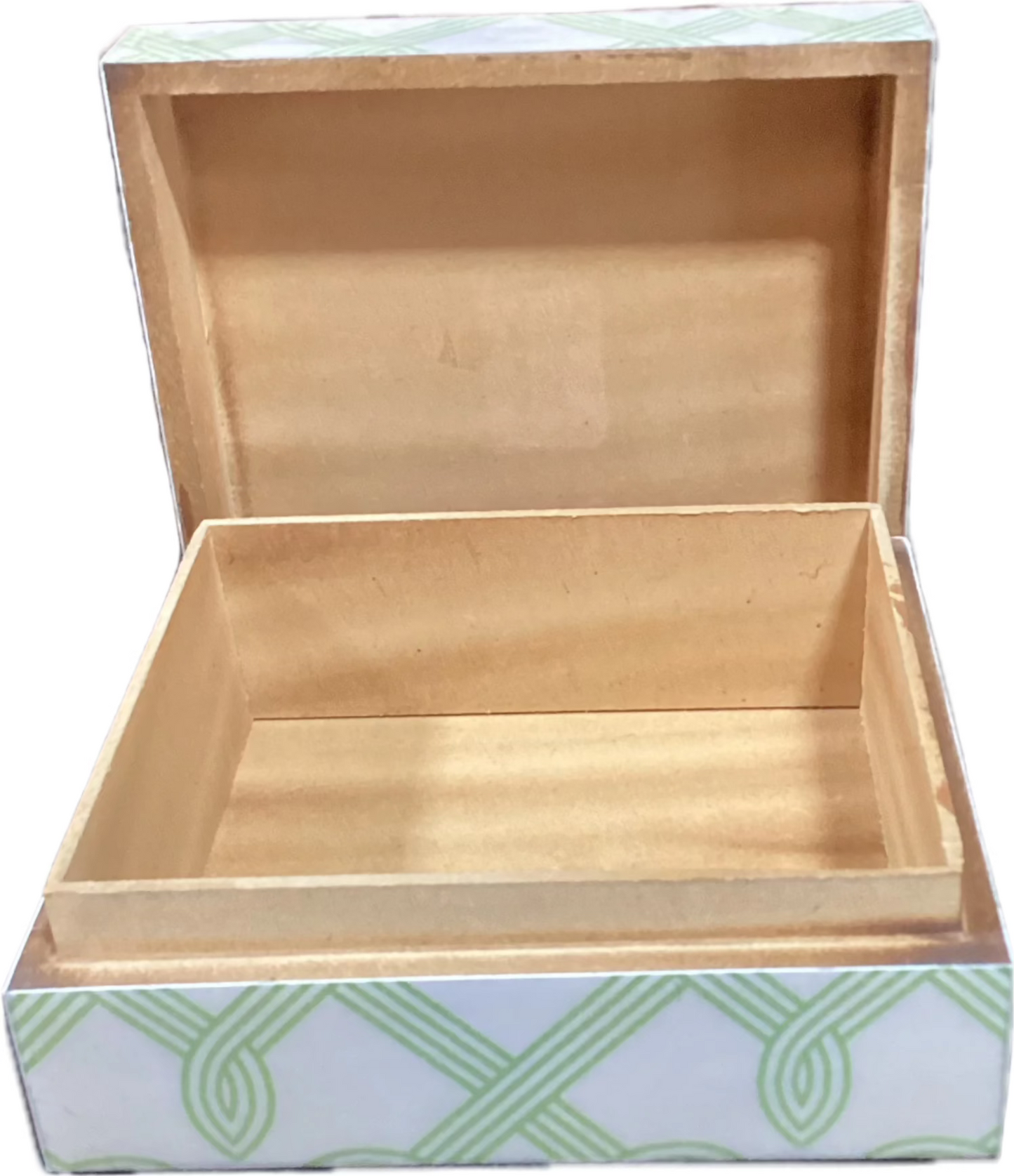 Green & White Vanity Box