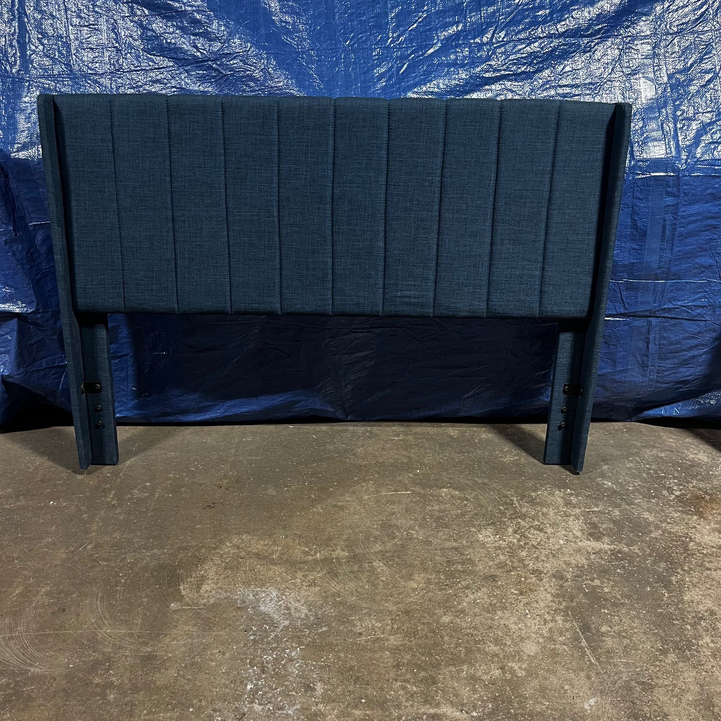 Blue Denim-Like HeadBoard *OPEN BOX