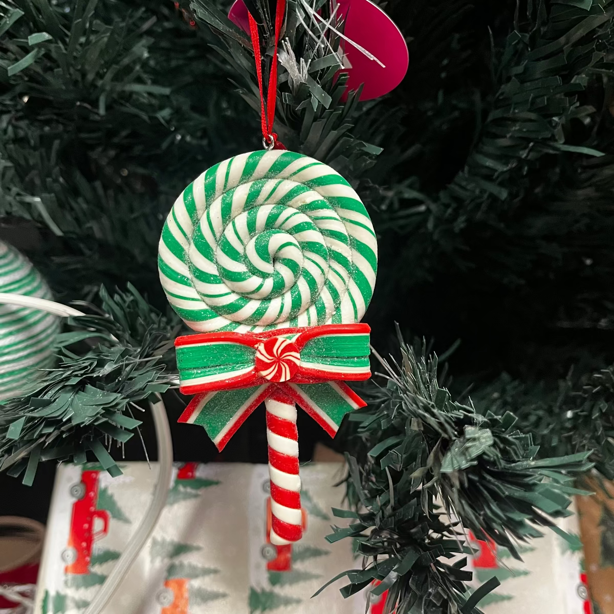 Lollipop Christmas ornament *OPEN BOX