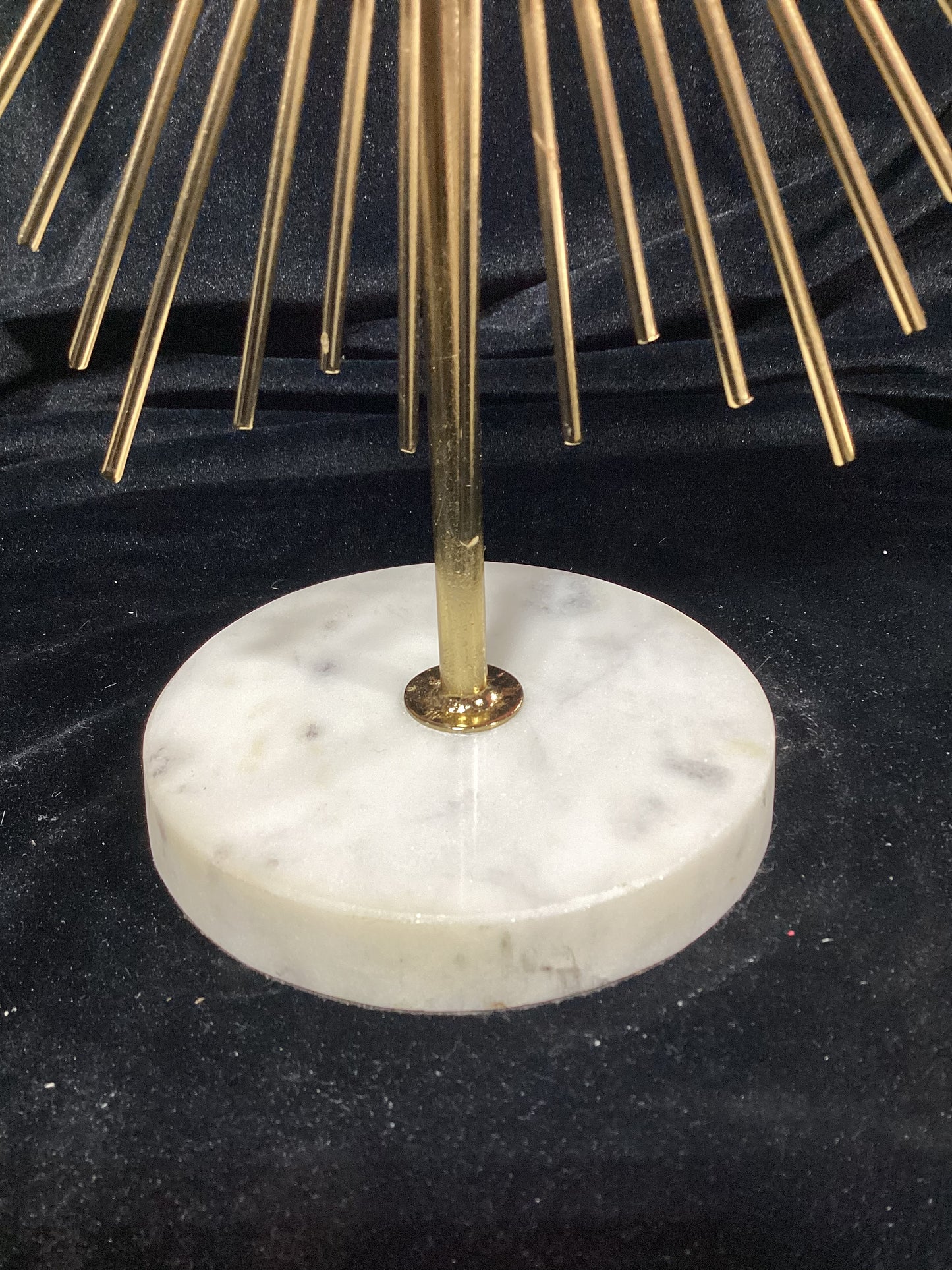 Small gold sunburst clock -open box-6005