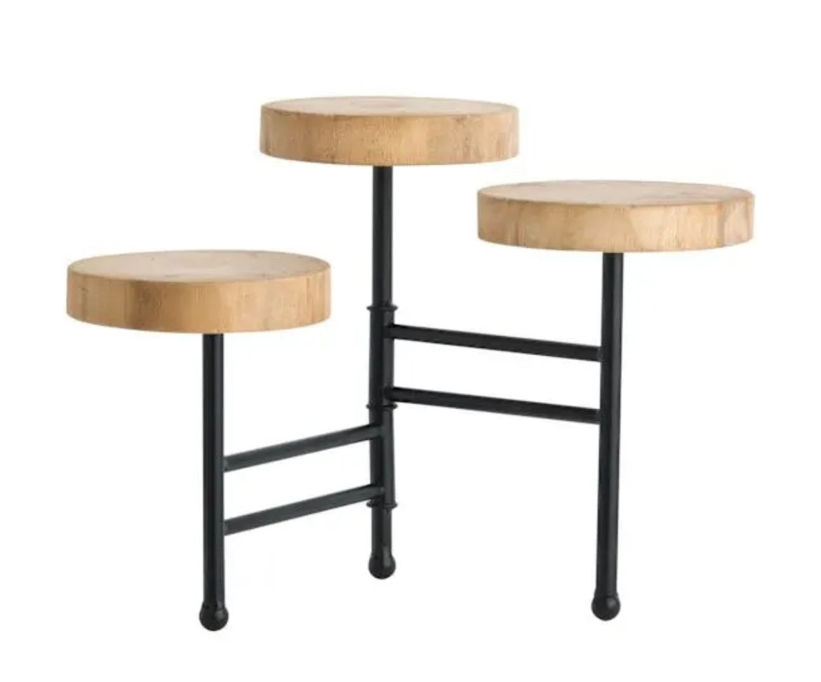 Round wood riser *OPEN BOX