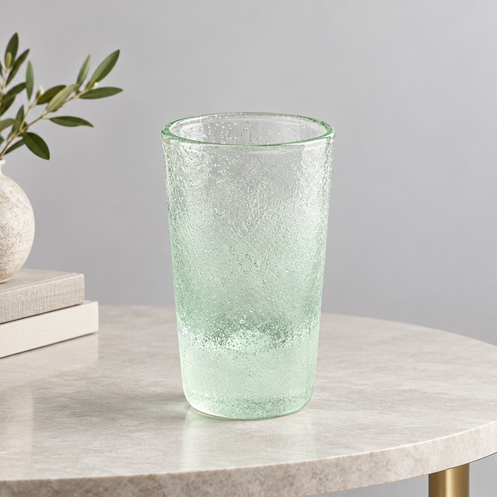 Frosted glass vase- OPEN BOX