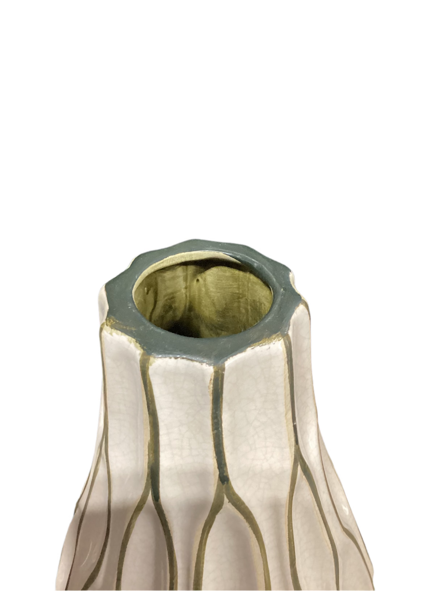 Bone white decorative vase *OPEN BOX