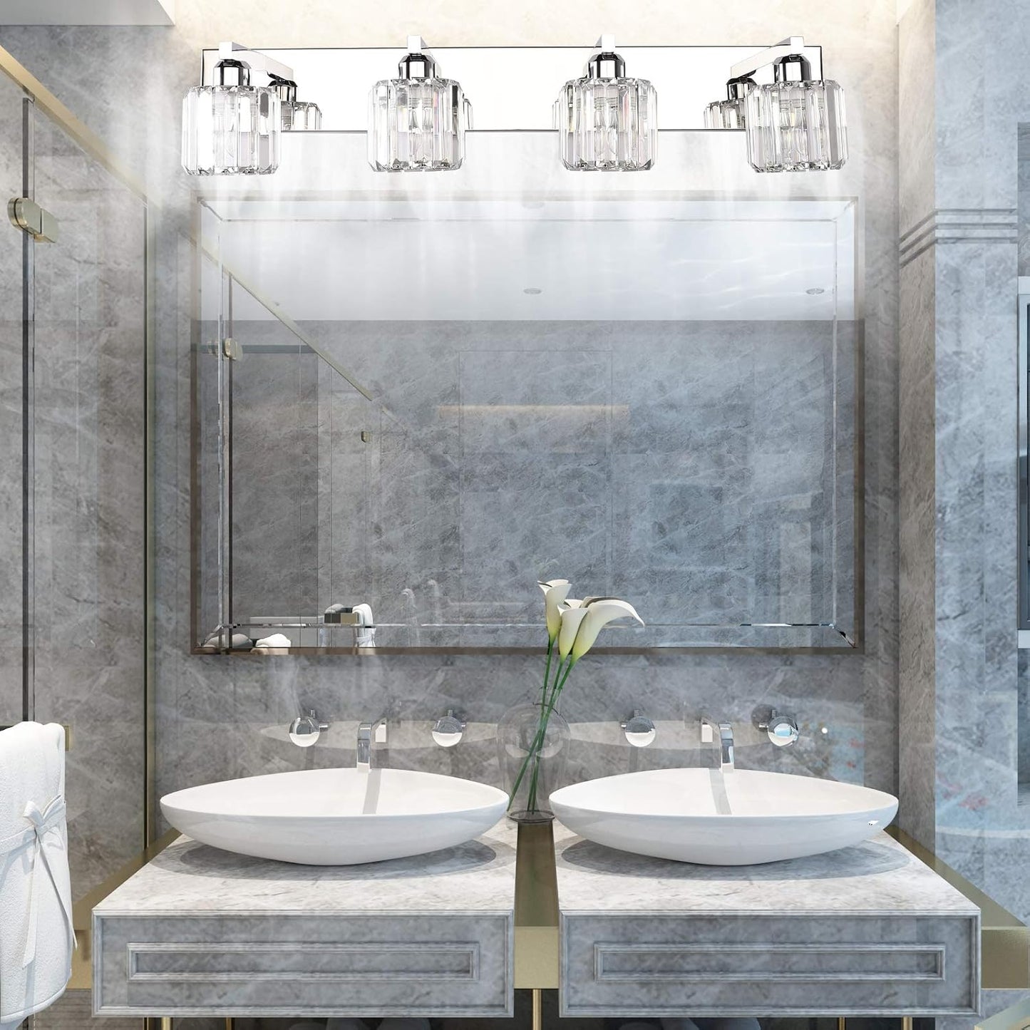 Crystal Bathroom Vanity Light *OPEN BOX