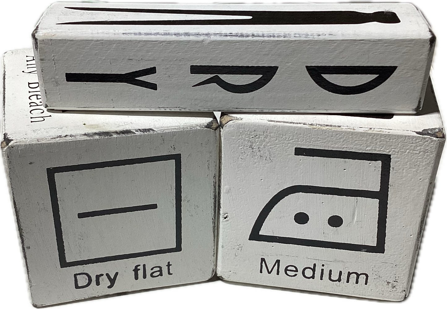 Wooden Laundry Dice (Set of 3)