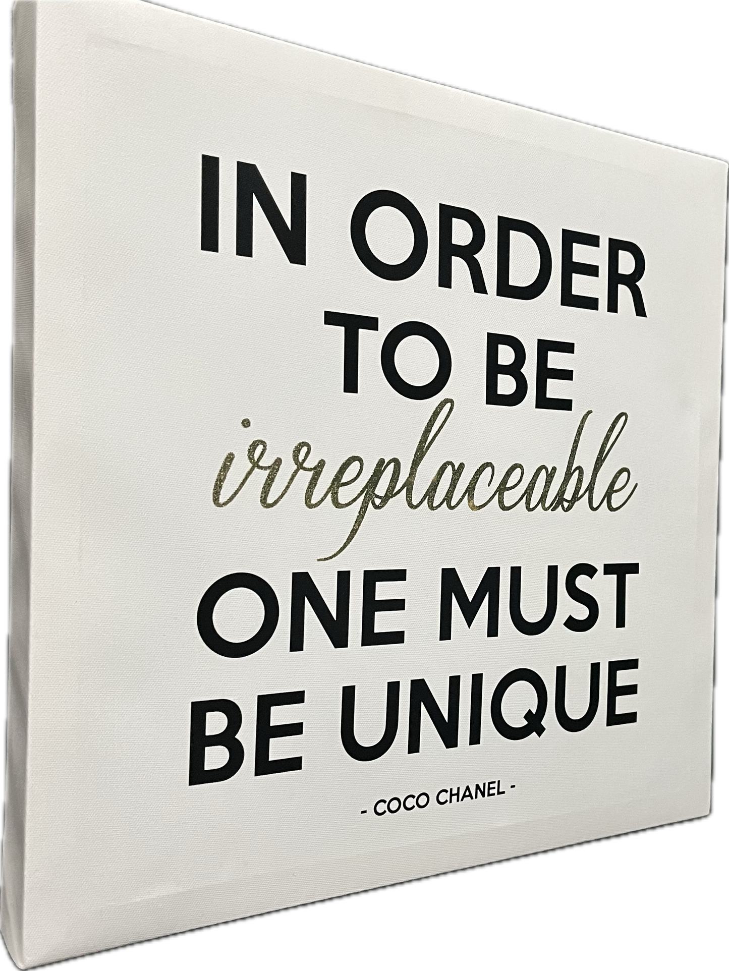 Irreplaceable Coc Chanel quote