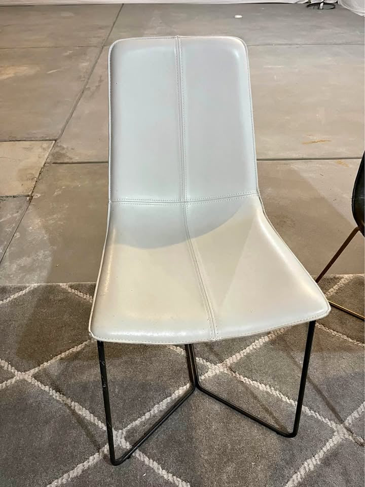 Faux Leather Accent Chair- Local Pick Up Only