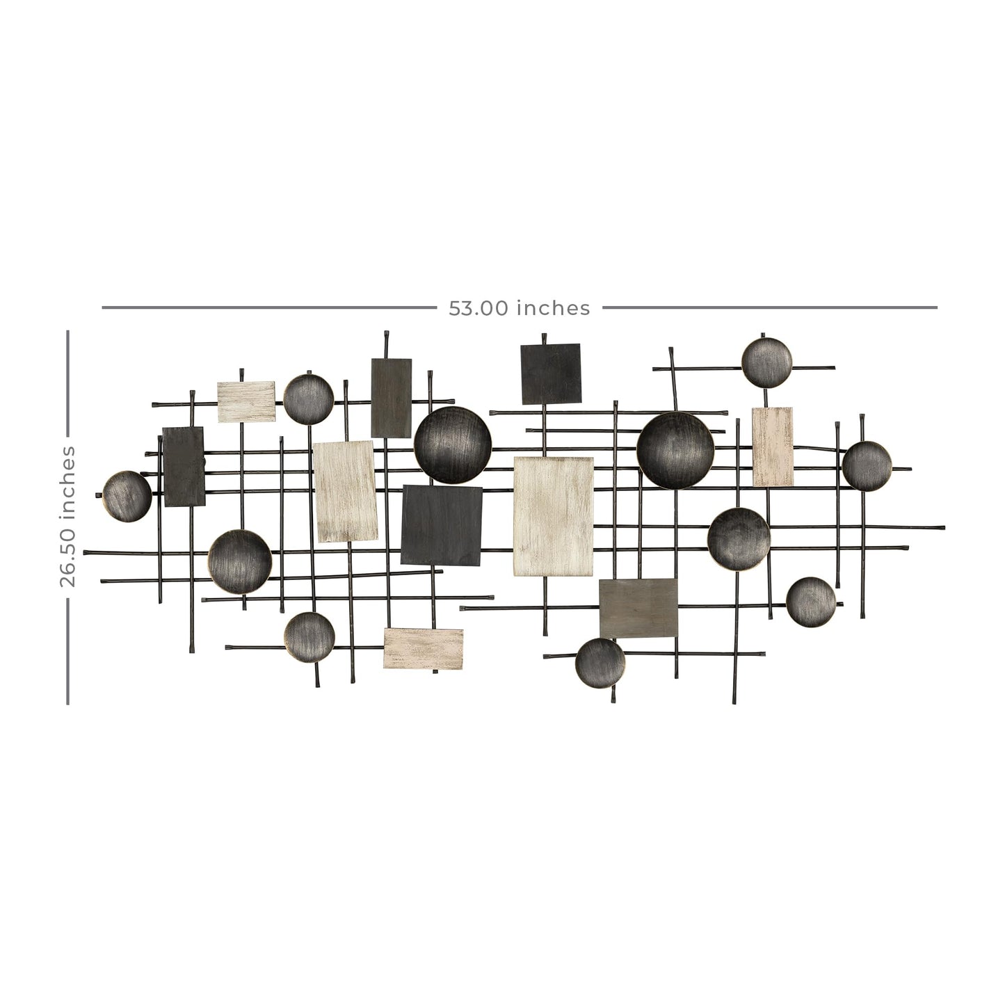 Mixed media wall art 53” x 23”
