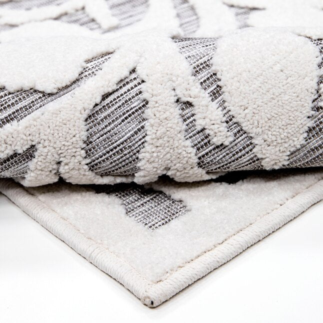 Neutral textured area rug (7'8x10')-OPEN BOX