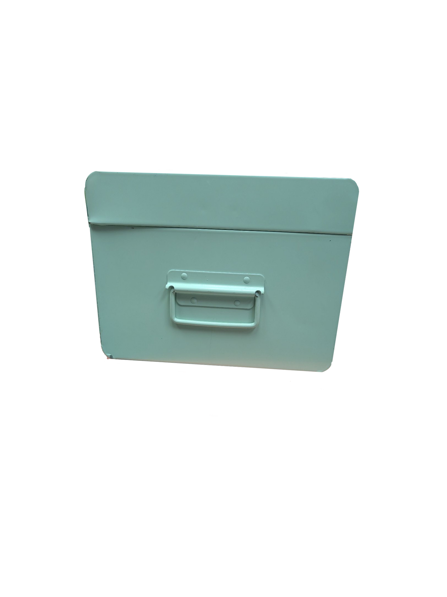 Mint Metal Storage Bin- Local Pick Up Only