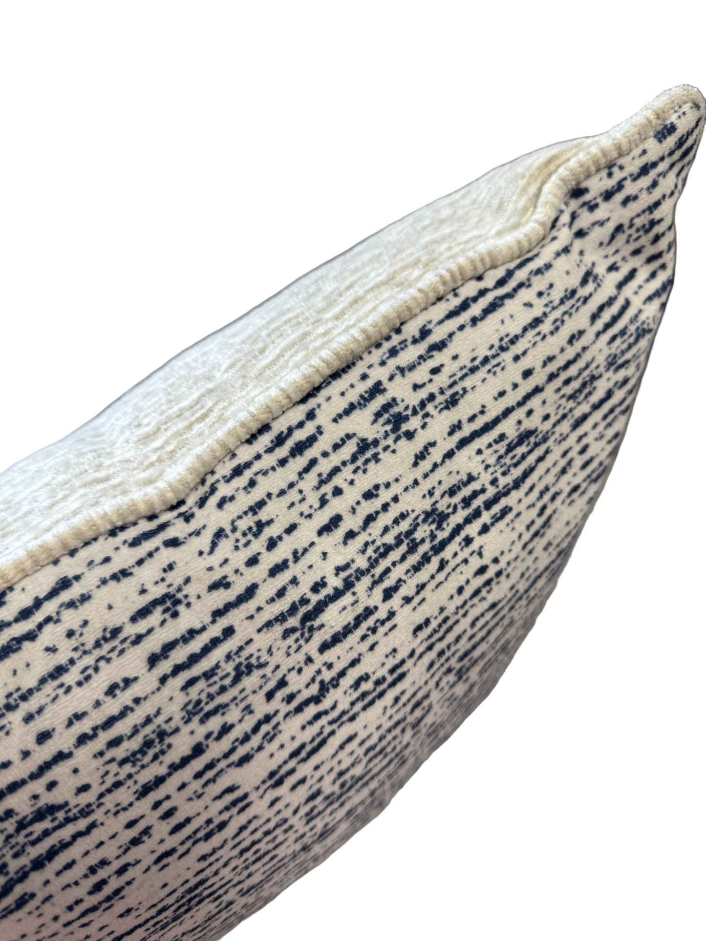 Blue/Cream Accent Pillow