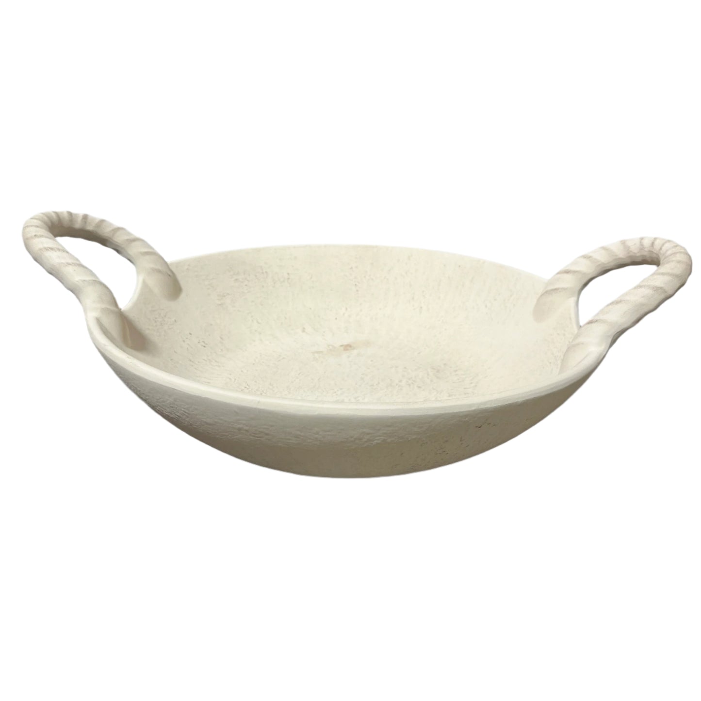 Braided Handle Ceramic Bowl – 18”-OPEN BOX