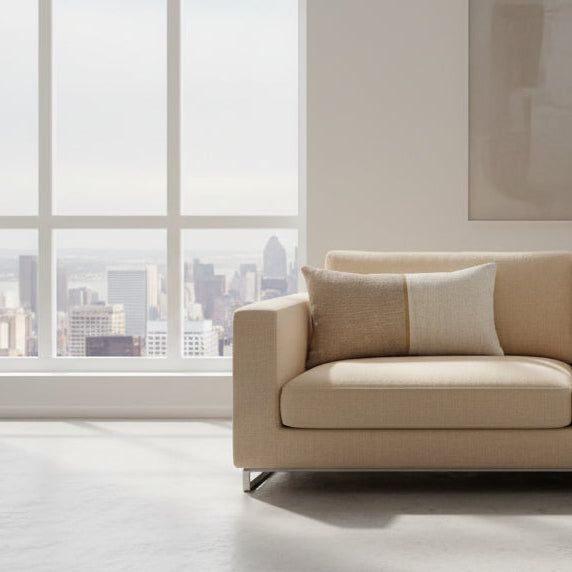 TC with a beige and white color scheme on a white background
