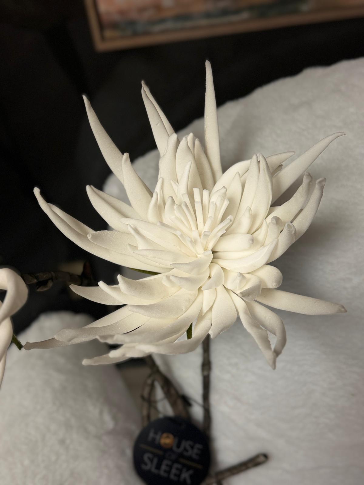 White Flower Stem *OPEN BOX