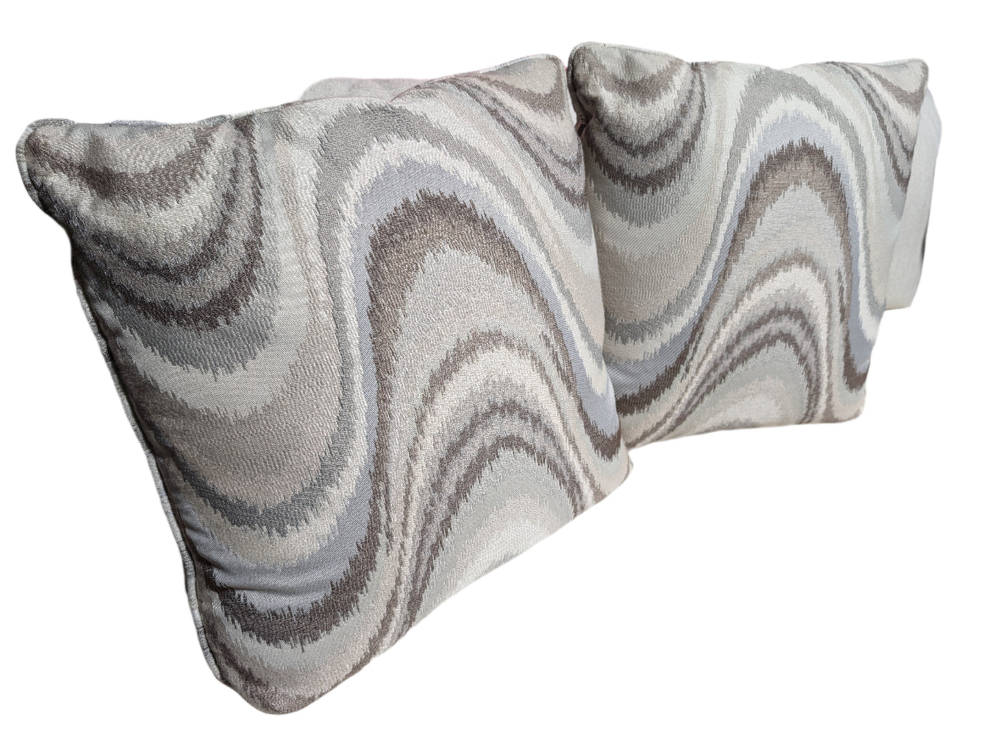 Large Wavey Swirl Pillows (Set of 2)-OPEN BOX
