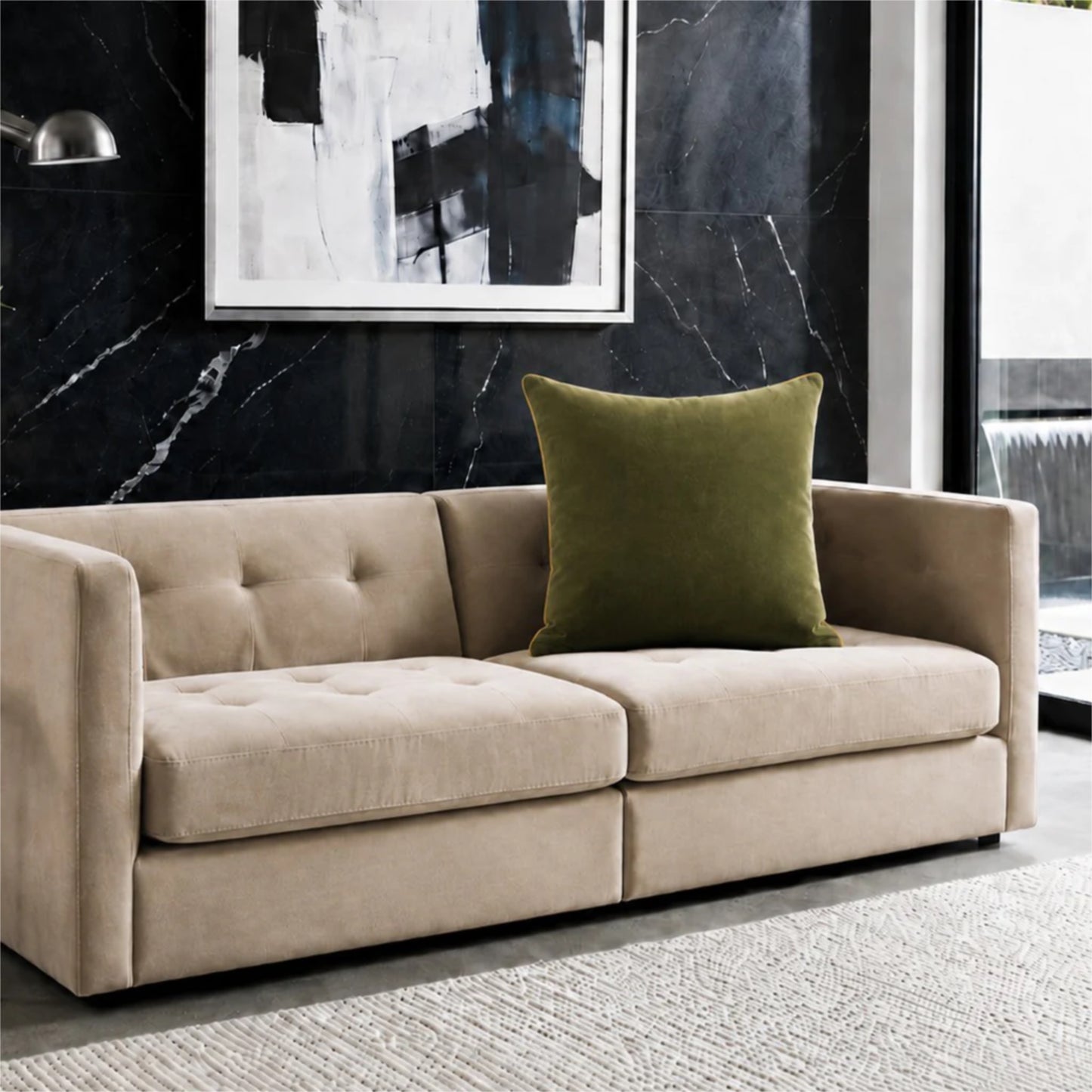 Green Velvet Pillow