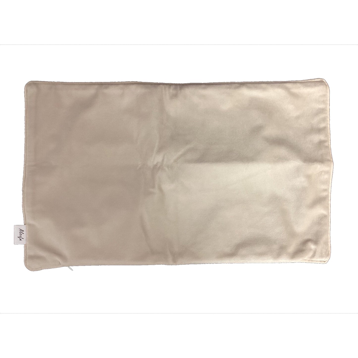 Cream Silver Velvet Pillow Cover (12”x20”)