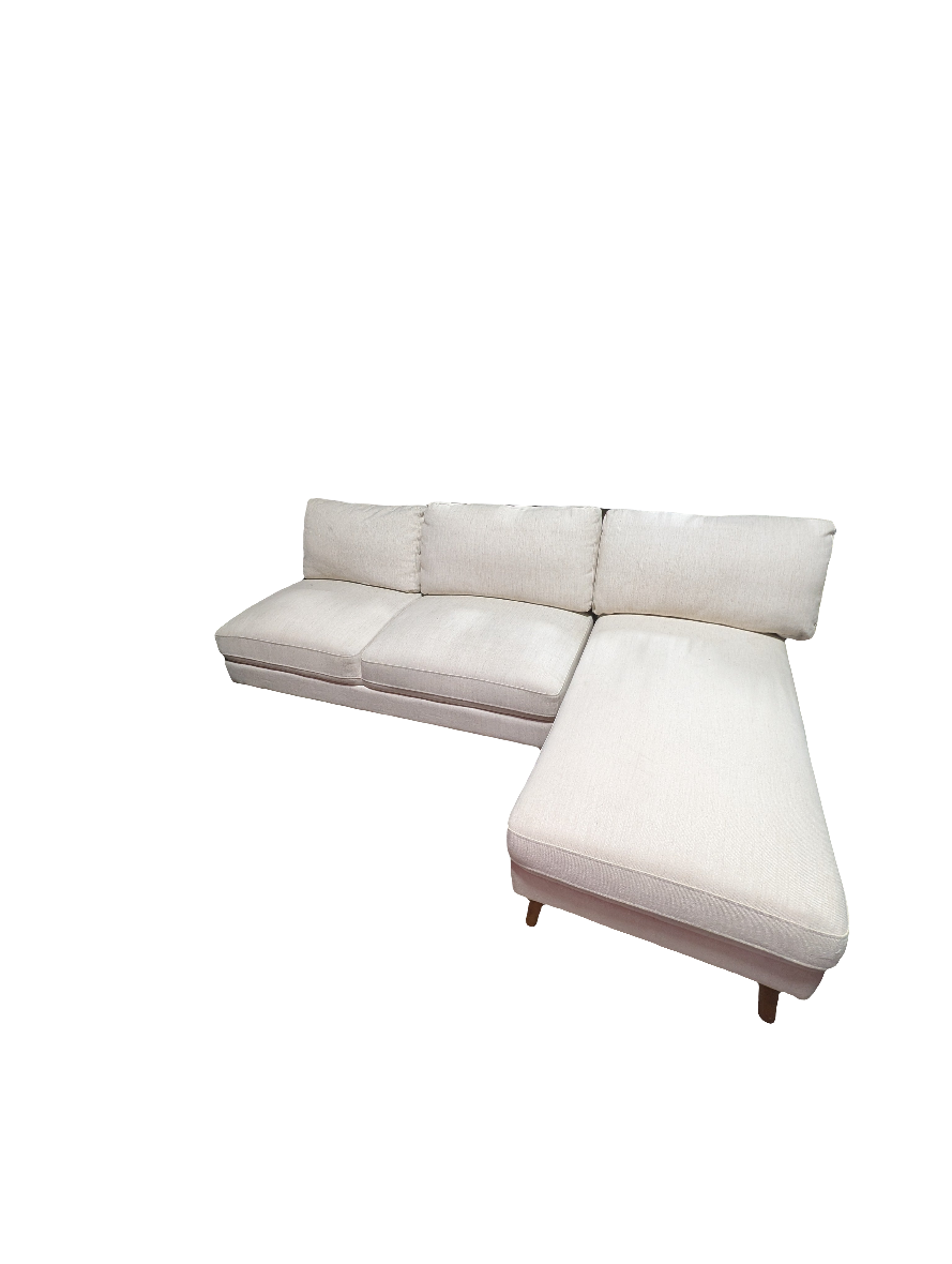Beige Sectional - Local Pick Up or Local Delivery Only-brandy