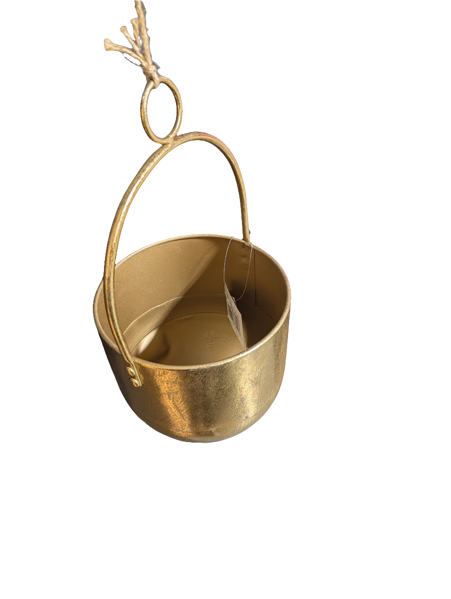 Gold Hanging Planters