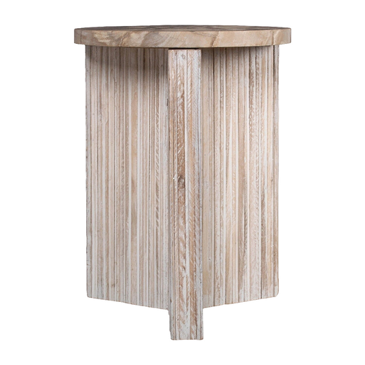 Petrified Wood And Teak 20"