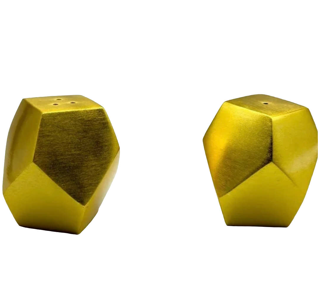 Gold Salt & Pepper Shakers