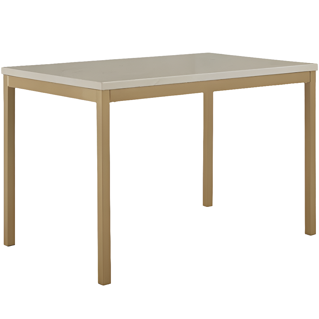 Faux Marble Gold Dining Room Table - Local Pick Up Only