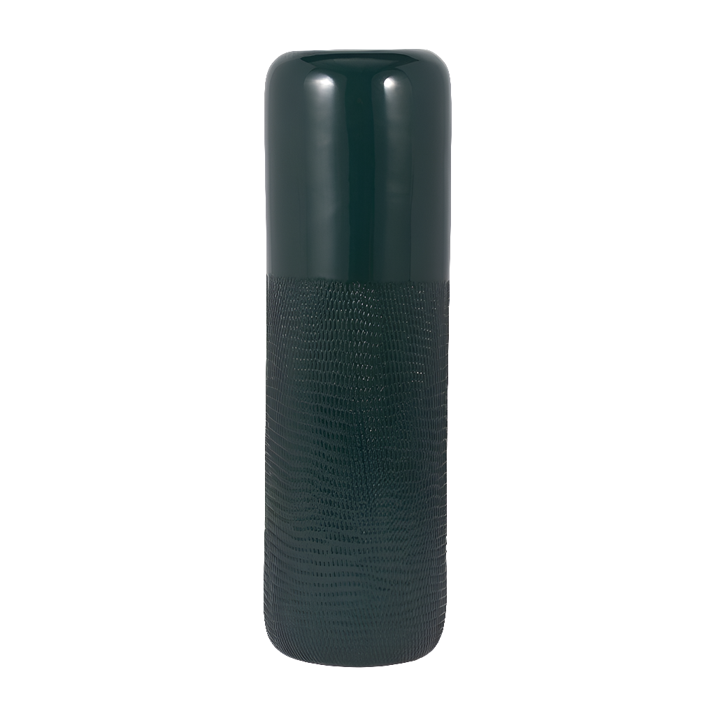 Ceramic 18"h Grooved Vase