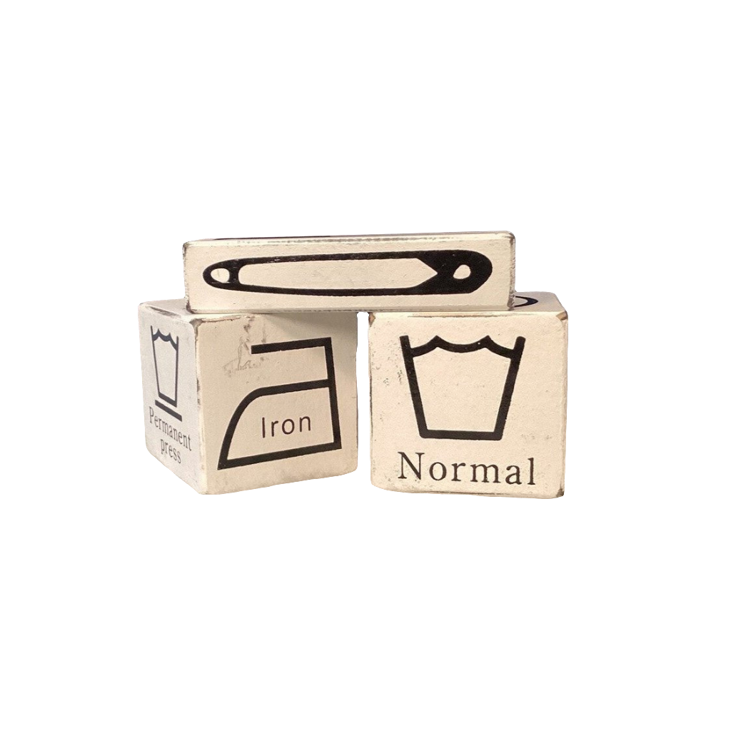 Wood Laundry cubes (Set Of 3)-OPEN BOX