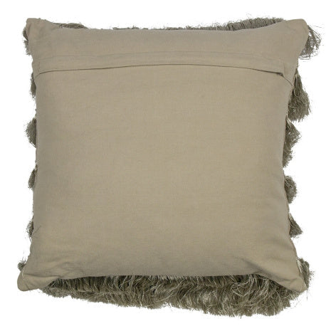 champagne colored fluffy pillow