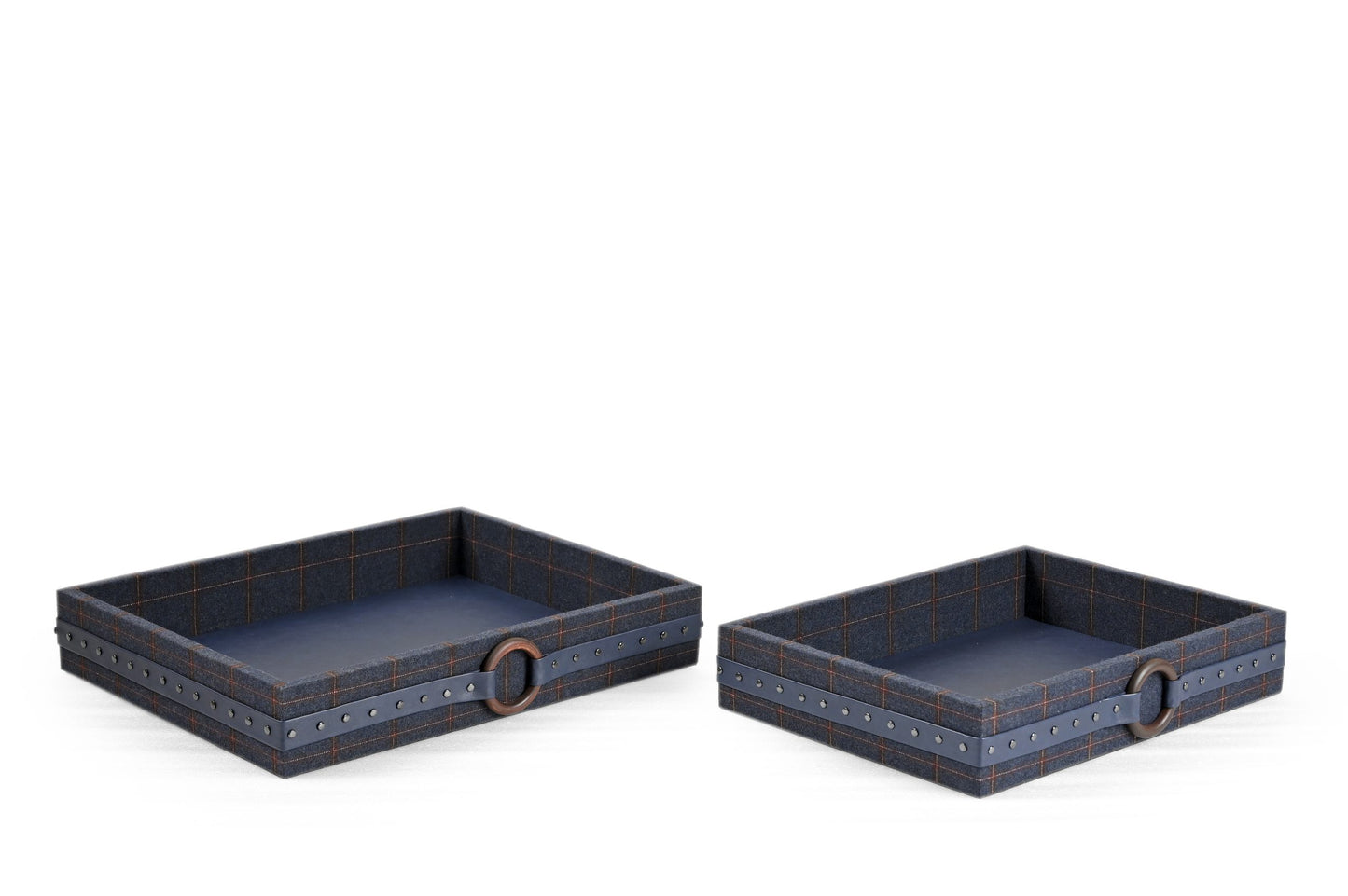 DAHLIA TWEED TRAYS-(SET OF 2)