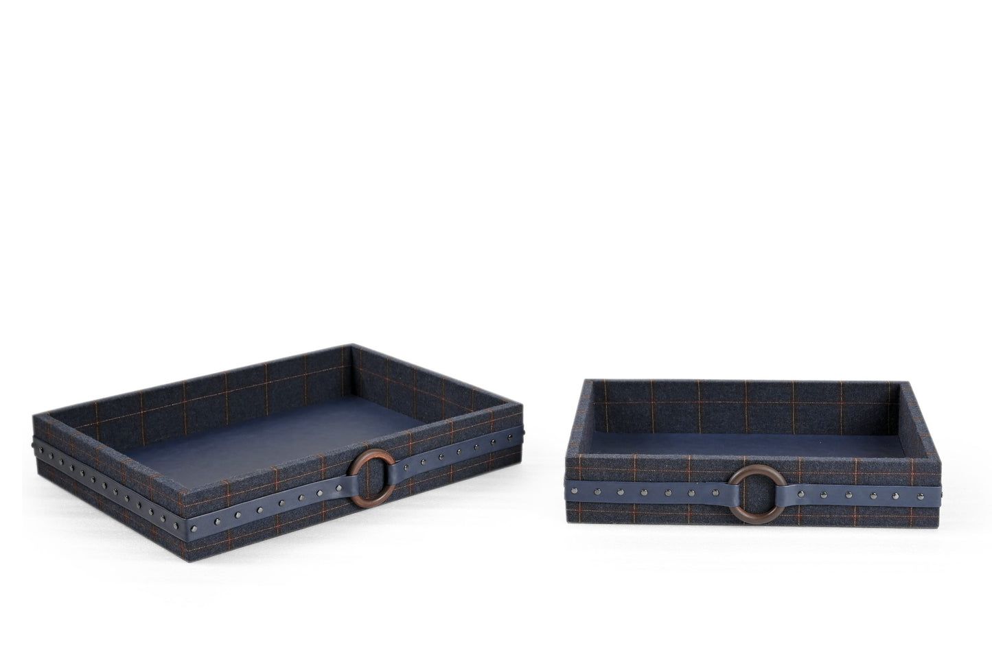DAHLIA TWEED TRAYS-(SET OF 2)