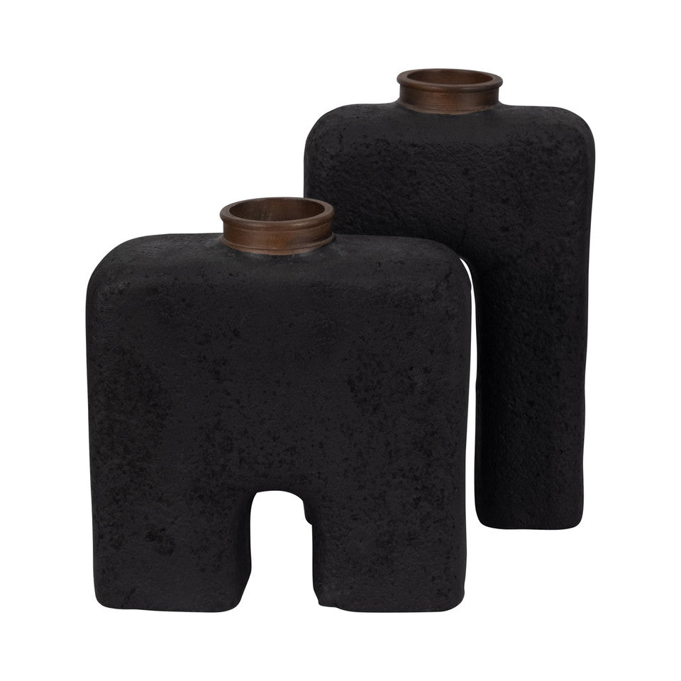 Abstract Vase, Black *Open Box*