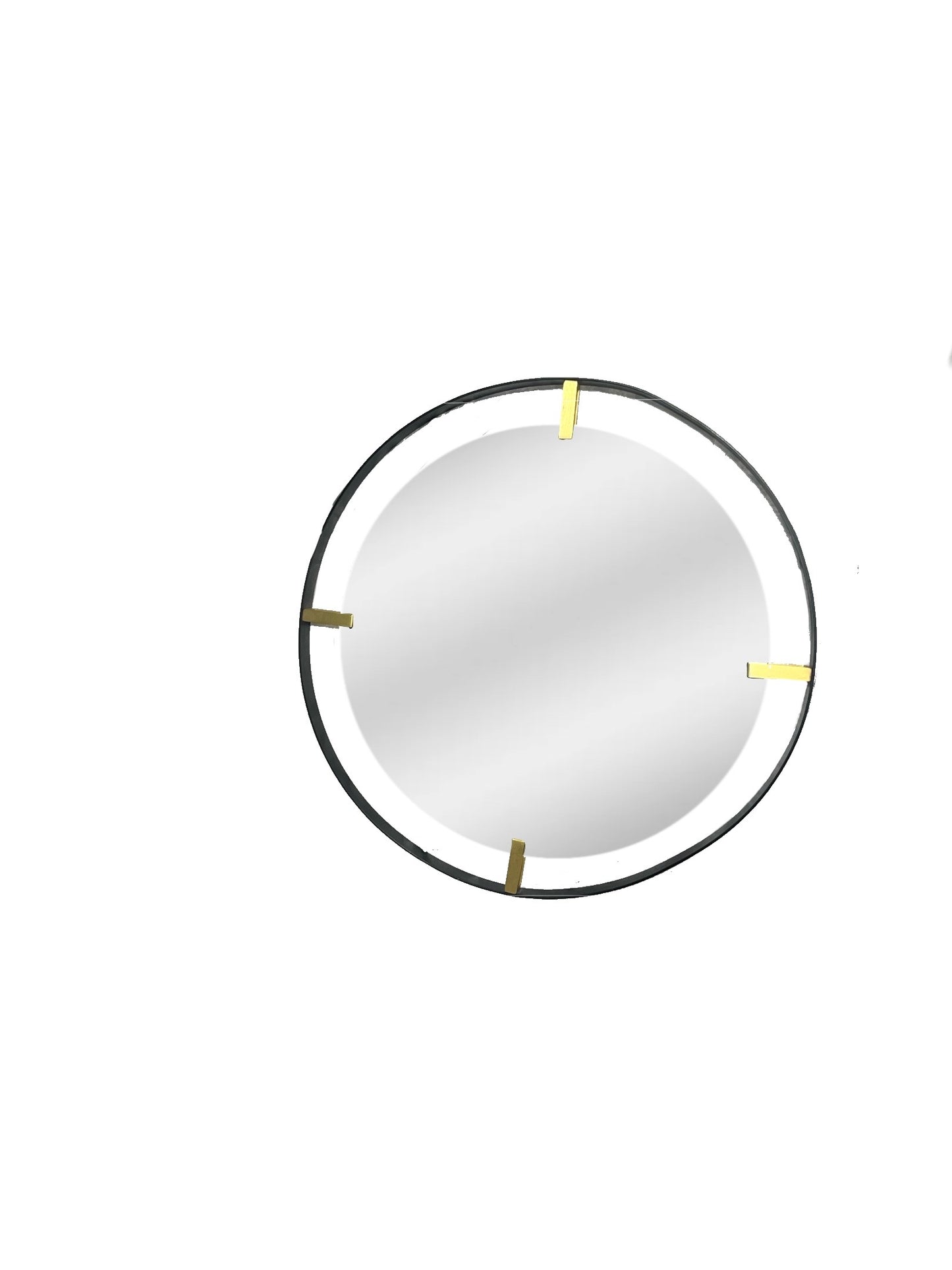 Round metal framed mirror *OPEN BOX*