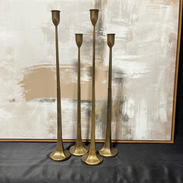 Bronze Candle Holder Set of 2